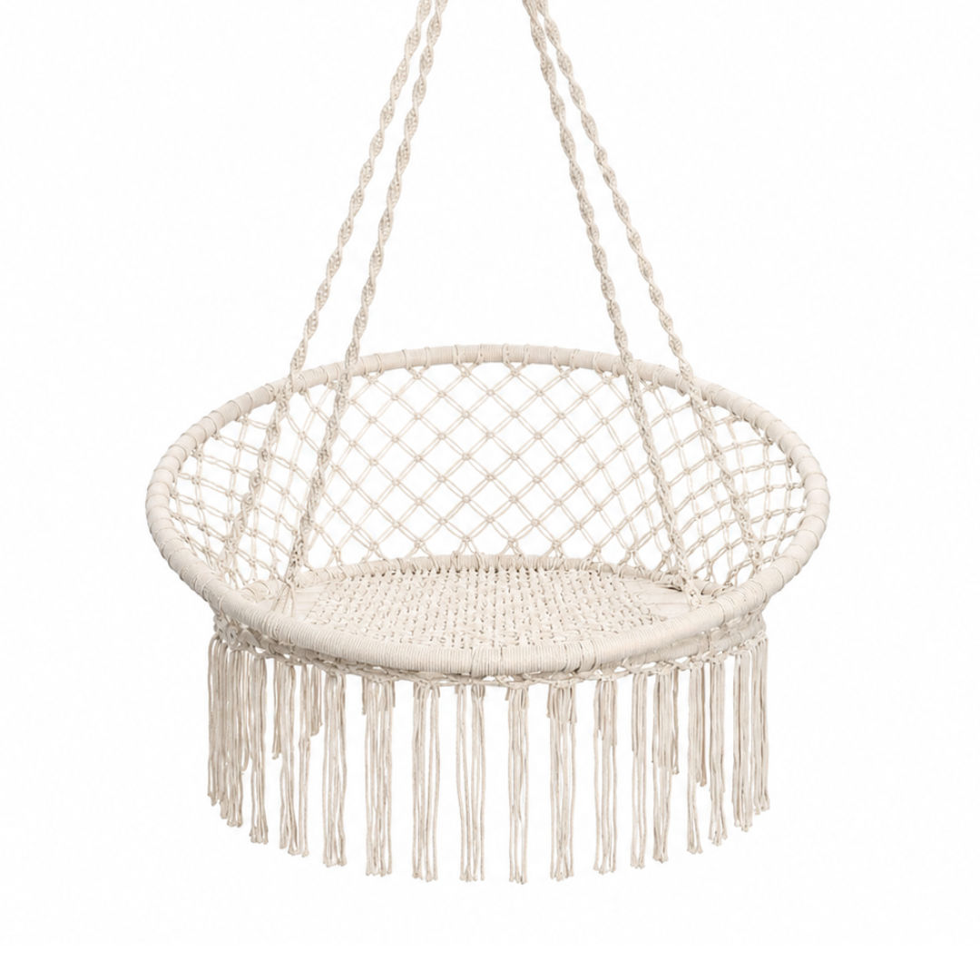 Macrame Swing Chair For Adult Made Of 100% Cotton Cord